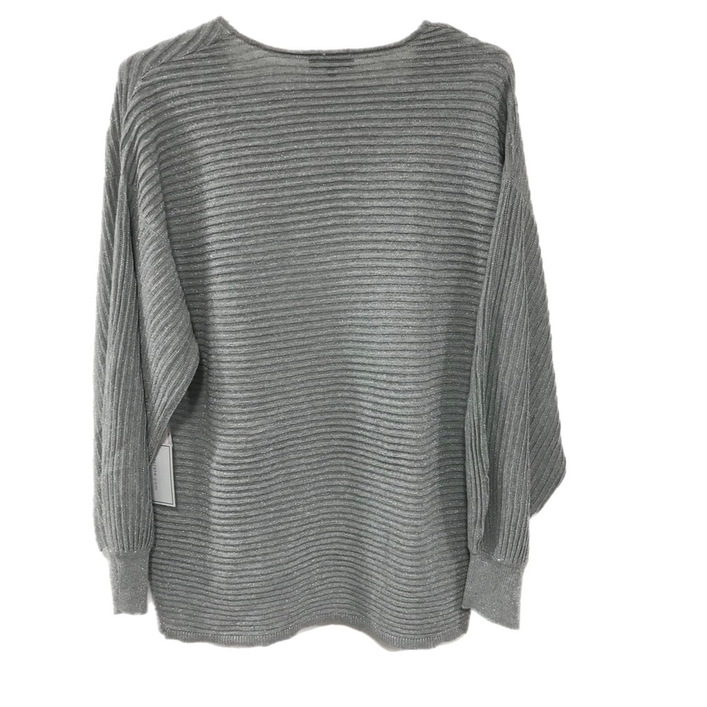 1.STATE Silver Bubble Sleeve Sweater - Picture 2 of 8